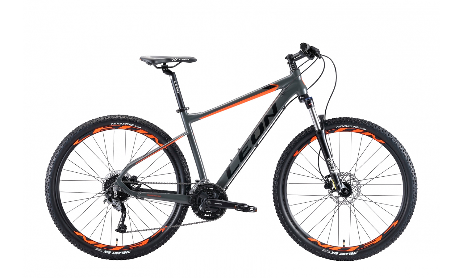 Фотография Велосипед 27.5" Leon XC-70 AM HDD (2019) 2019 Серо-оранжевый